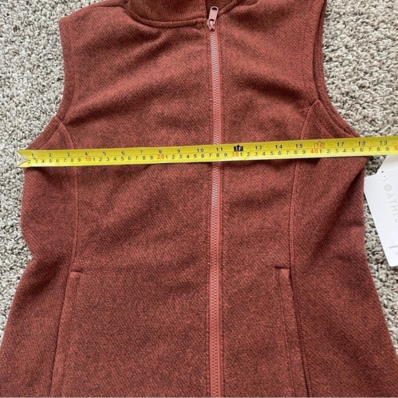Athleta Stroll Fleece Moto Vest - M - Picture 9 of 10